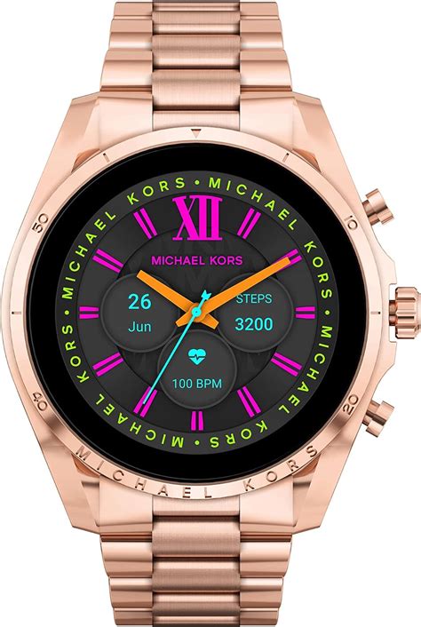 tapa trasera reloj michael kors|Michael Kors Reloj inteligente con pantalla táctil Gen 6 con Alexa .